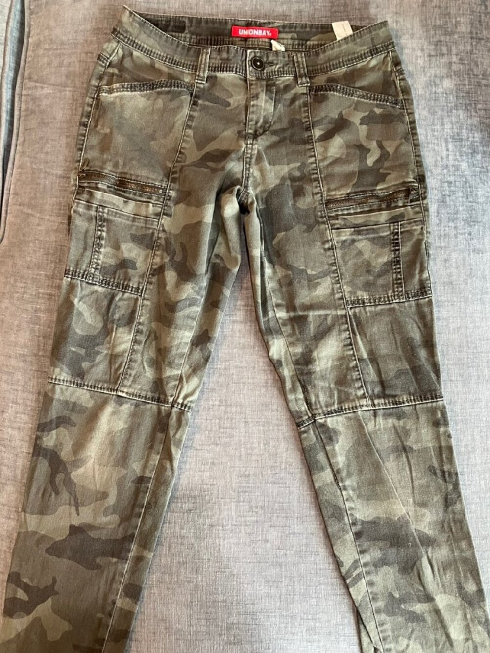 Unionbay Camo Cargo Utility Pants Women’s Size 6 Y2K Grunge Streetwear Cotton